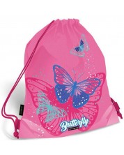 Σχολική  αθλητική  τσάντα Lizzy Card Pink Butterfly