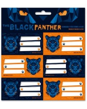 Σχολικές ετικέτες Ars Una Black Panther -18 τεμάχια