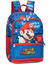 Σχολικό σακίδιο  Panini Super Mario - Blue, 2 θήκες -1