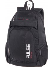 Σχολική τσάντα Pulse Skate - Stripe, Μαύρη 