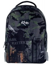 Σχολική τσάντα   Kaos 2 σε 1 - Dark Matter, 4 θήκες