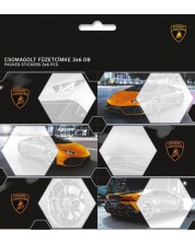 Σχολικές ετικέτες Ars Una Lamborghini -18 τεμάχια,πορτοκαλί