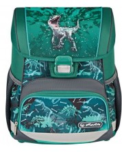 Σχολική ανατομική τσάντα πλάτης   Herlitz Loop - Green Rex -1