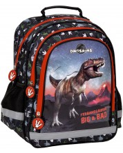 Σχολική τσάντα Derform Dinosaur 17 - με 3 θήκες 