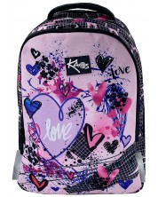 Σχολική τσάντα  Kaos 2 σε 1 - Pink Love,4 θήκες