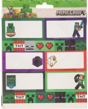 Σχολικές ετικέτες  Graffiti Minecraft - Diamond, 18 τεμάχια