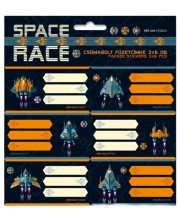 Σχολικές ετικέτες  Ars Una Space Race - 18 τεμάχια, μπλε -1