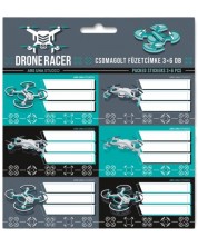 Σχολικές ετικέτες  Ars Una Drone Racer - 18 τεμάχια, πράσινες -1