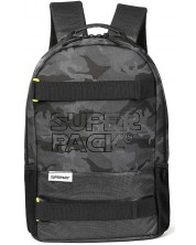 Σχολικό σακίδιο S. Cool Super Pack - Black  Camouflage, με 1 θήκη