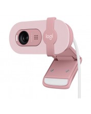 Web κάμερα Logitech - Brio 100, 1080p, ροζ -1