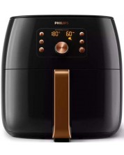 Φριτέζα ζεστού αέρα Philips - Airfryer XXL HD9867/90, 2225W, μαύρη -1