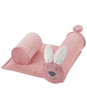 Πλαϊνό μαξιλάρι ύπνου BabyJem - Λαγουδάκι, ροζ -1