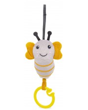 Βρεφικό παιχνίδι με δόνηση  BabyJem - Μέλισσα, γκρι, 15 х 8 cm -1