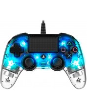 Χειριστήριο Nacon - Wired Illuminated Compact Controller, μπλε (PS4)  -1