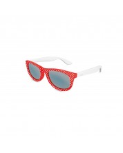 Γυαλιά ηλίου Visiomed - Miami Kids, 4-8 ετών, κόκκινο με άσπρες βούλες -1