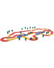 Σετ παιχνιδιού Viking Toys -  Γραμμή τρένου με γέφυρες, 100 τεμάχια -1