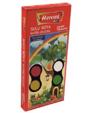 Νερομπογιές Heroes - 12 χρώματα -1