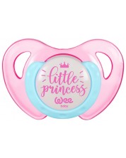 Πιπίλα Wee Baby  - Πεταλούδα, 6-18 μηνών, ροζ -1