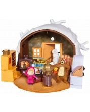 Σετ παιχνιδιού Simba Toys Маша и мечока - Χειμερινό σπίτι της αρκούδας