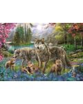 Παζλ Trefl 1000 κομμάτια - Οικογένεια λύκων, Jan Patrik Krasny - 2t