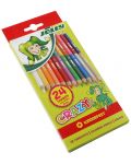 Σετ χρωματιστά μολύβια Jolly Crazy - Διπλής όψης, 12 x 2 χρώματα - 1t