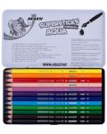 Χρωματιστά μολύβια ακουαρέλας Jolly Kinder Aqua - 12 χρώματα - 2t