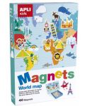 Μαγνητικό παιχνίδι APLI - Παγκόσμιος Χάρτης - 1t