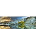 Πανοραμικό παζλ Heye 1000 κομμάτια - Η Γαλάζια λίμνη στη Νέα Ζηλανδία, Alexander von Humboldt - 2t