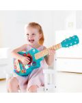 Παιδικό μουσικό όργανο Hape - Κιθάρα Flower Power, από ξύλο - 4t