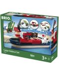 Σετ Brio - Τρένο με ράγες και αξεσουάρ, Εμπορικό λιμάνι, 16 τεμάχια - 1t