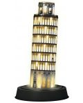 3D Παζλ Ravensburger 216 κομμάτια - Ο Κεκλιμένος πύργος της Πίζας τη νύχτα - 2t