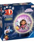 3D Παζλ Ravensburger 72 κομμάτια  - Φωτιζόμενη υδρόγειος σφαίρα Gabby's Dollhouse - 1t