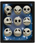 3D αφίσα με κορνίζα  Pyramid Disney: Nightmare Before Christmas - Jack Expressions	 - 1t
