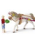 Σετ φιγούρες Schleich Horse Club - Άμαξα επίδειξης αλόγων - 4t