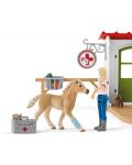 Σετ αξεσουάρ Schleich Farm World - Κτηνιατρικό γραφείο με ζώα - 3t