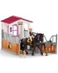 Σετ φιγούρες Schleich Horse Club - Στάβλος για άλογα με την Tori και την Princess - 1t