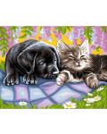Δημιουργικό σετ ζωγραφικής KSG Crafts - Αριστούργημα, Σκυλί και γάτα - 2t