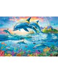 Παζλ Trefl 1500 κομμάτια - Οικογένεια δελφινιών - 2t