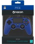 Χειριστήριο Nacon за PS4 - Wired Compact, μπλε - 4t