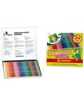 Σετ χρωματιστά μολύβια Jolly Kinderfest Classic - 24 χρώματα, μεταλλικό κουτί - 2t