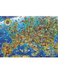 Παζλ Educa 500 κομμάτια - Ένας παράξενος χάρτης της Ευρώπης  - 2t