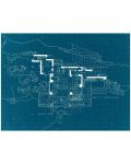 Παζλ δύο όψεων  Galison 500 κομμάτια - Κατοικία Fallingwater, Frank Lloyd Wright - 3t
