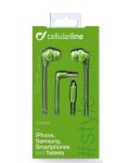 Ακουστικά με μικρόφωνο Cellularline - Smarty, πράσινa - 2t