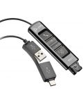 Αντάπτορας Plantronics - DA85, USB-A/USB-C/QD, μαύρος - 1t