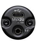 Προσαρμογέας μικροφώνου Shure - MVX2U, XLR/USB, μαύρο - 4t