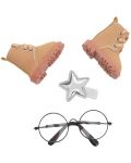 Αξεσουάρ κούκλας Orange Toys Sweet Sisters - Μπεζ παπούτσια, φουρκέτα και γυαλιά - 1t
