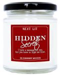 Αρωματικό κερί Next Lit Hidden Secrets - Θα έχουμε  αγόρι, στα αγγλικά - 1t