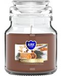 Αρωματικό κερί σε βάζο  Bispol Aura - Gingerbread, 120 g - 1t
