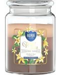 Αρωματικό κερί Bispol Aura - Wild Vanilla, 500 g - 1t