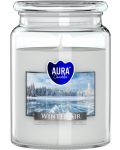 Αρωματικό κερί σε βάζο  Bispol Aura - Winter Air, 500 g - 1t